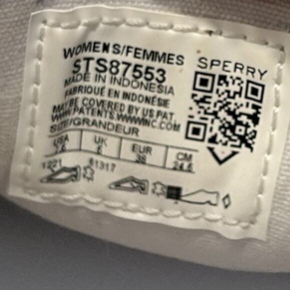 Sperry x Rebecca Minkoff Authentic Boat Shoe Women's 7.5 Original Studded White - Picture 6 of 7